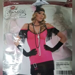 Flapper Costume With Accessory Set